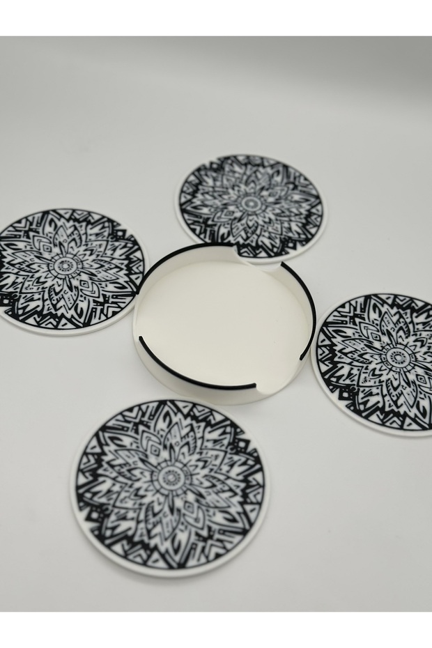 حامل أكواب بتصميم ماندالا.V03 طباعة ثلاثية الأبعاد - 2