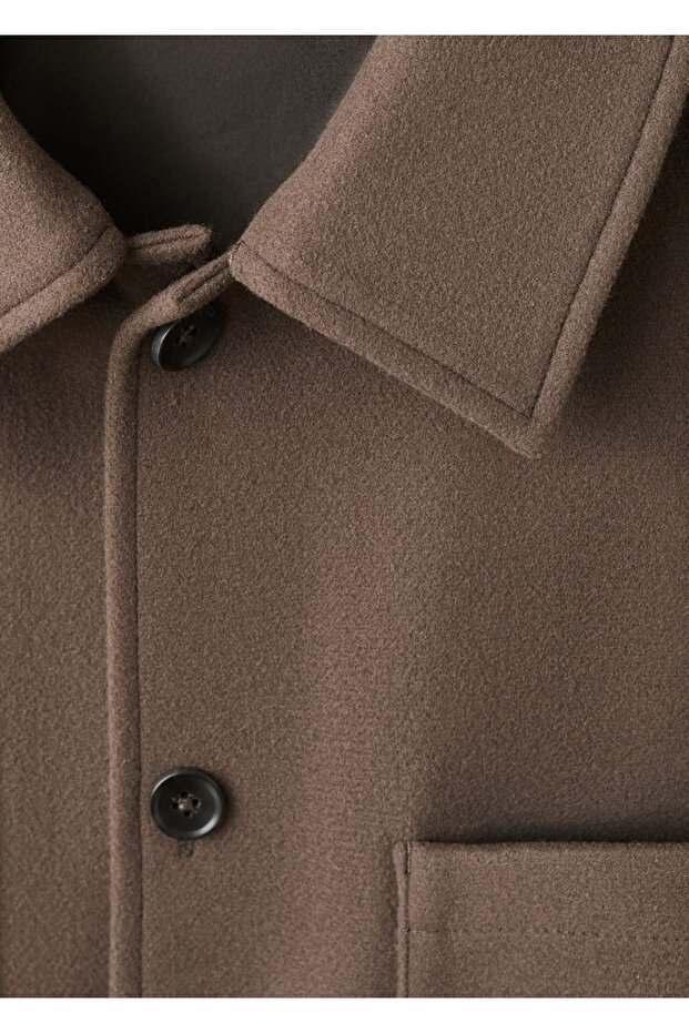 Cepli kumaş gömlek ceket - 8