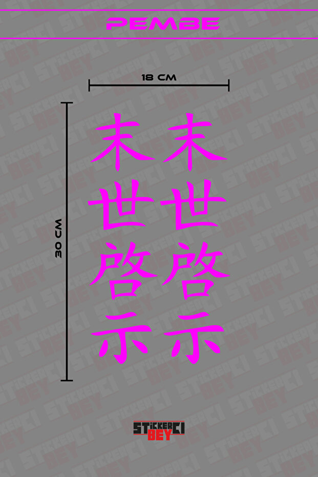 Japanese Car Motor Laptop Sticker 30 X 9 cm