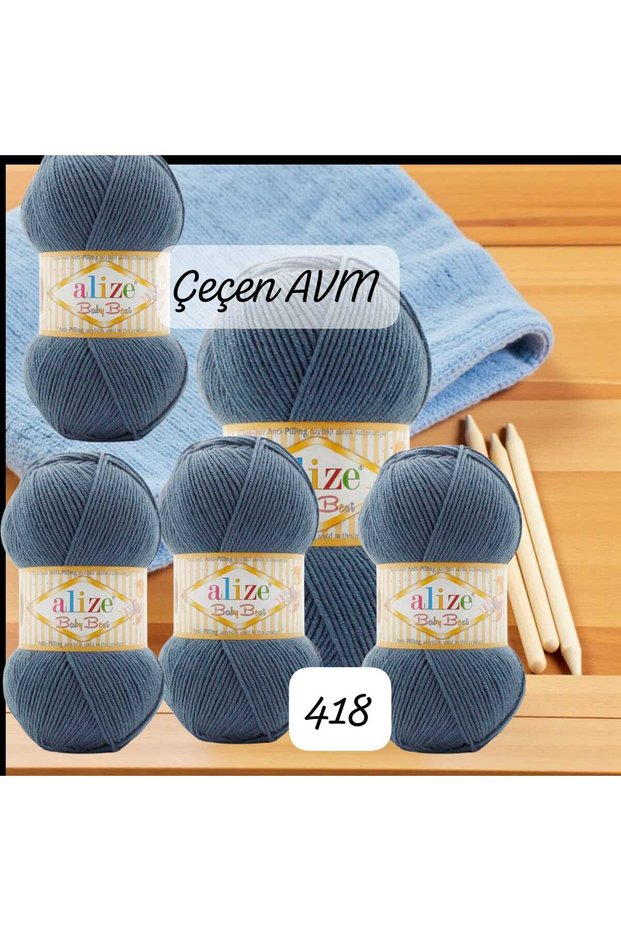 (5 Pieces) 418 Baby Best Vest-Cardigan-Beret-Hobby Hand Knitting Yarn 240m 100g