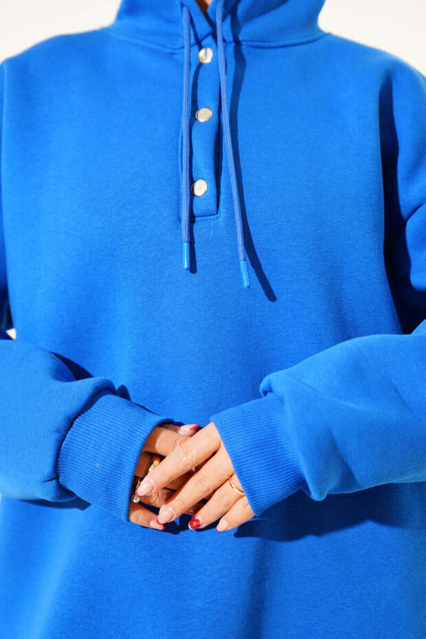 Three Thread Half Snap Sweatshirt - 2