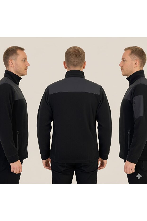 سترة صوفية سوداء - 4