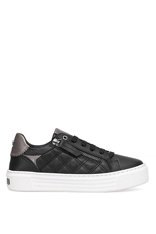 D25Ka-7305 Women's Genuine Leather Casual Shoes Black