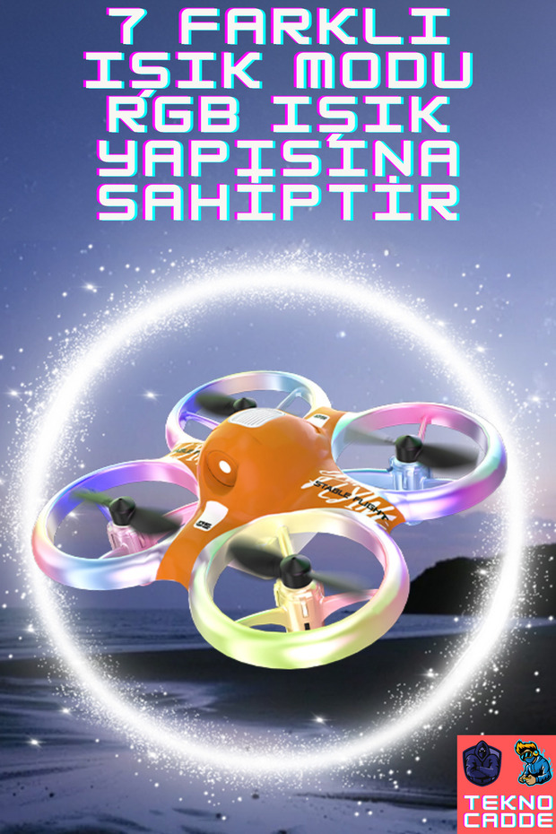 GD66 Işıklı Mini RC Drone - 6