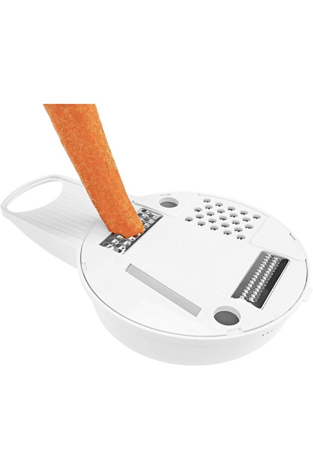 Mandoline Slicer | In Slicer, Grater, Grinder, Julienne, Round Rotating Design - 3