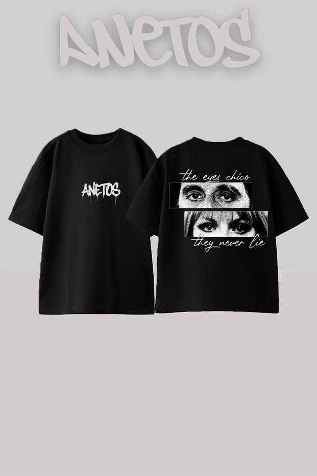 Scarface 12 Design Back Printed Cotton Black Oversize T-Shirt