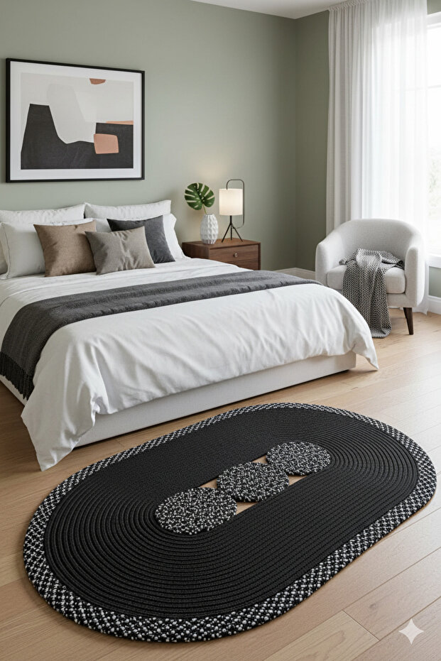 Jüt Hasır Kapı Önü Paspası Salon Paspası Banyo Paspası Mutfak Paspas 60X120 - 5