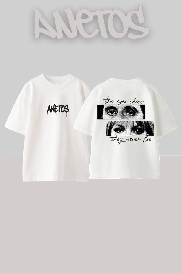 Scarface 12 Design Back Printed Cotton White Oversize T-Shirt