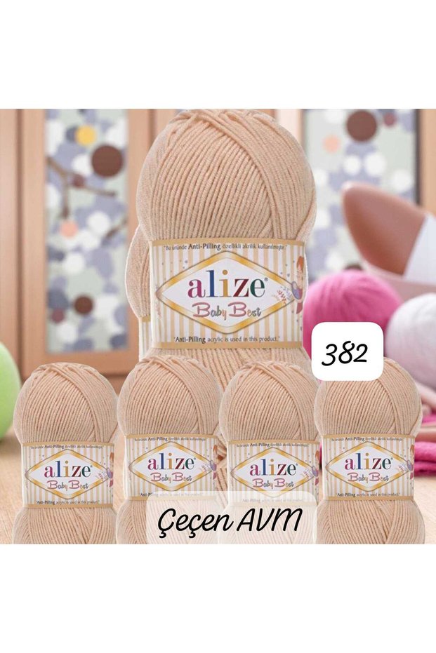 (5 Pieces) 382 Baby Best Vest-Cardigan-Beanie-Hobby Hand Knitting Yarn 240m 100g