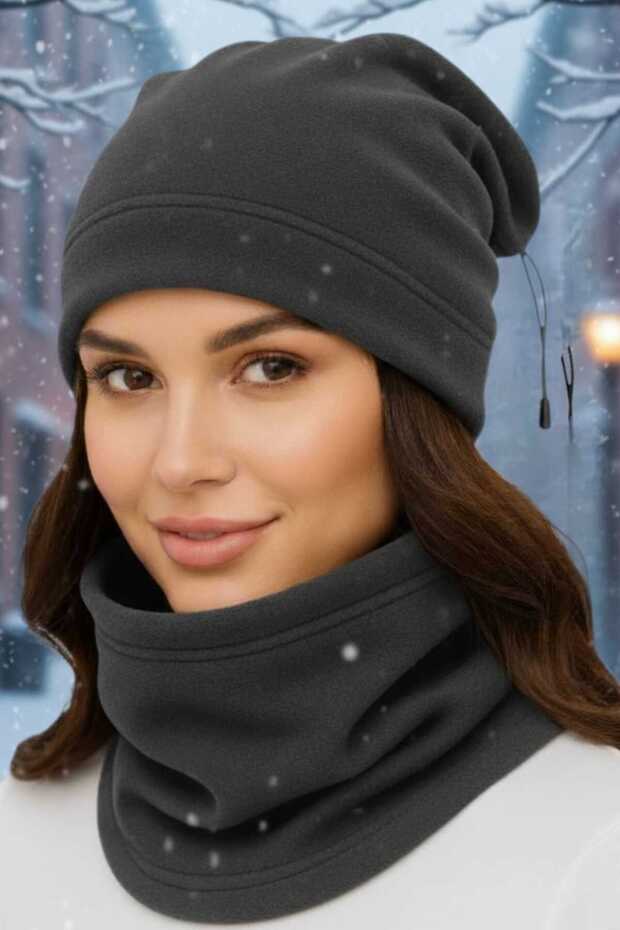 Women's Fleece Beanie and Neck Warmer Set