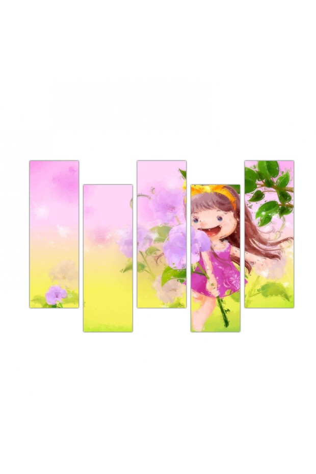 Kids5 wall panel for children's rooms - divided into five graduated pieces - 2