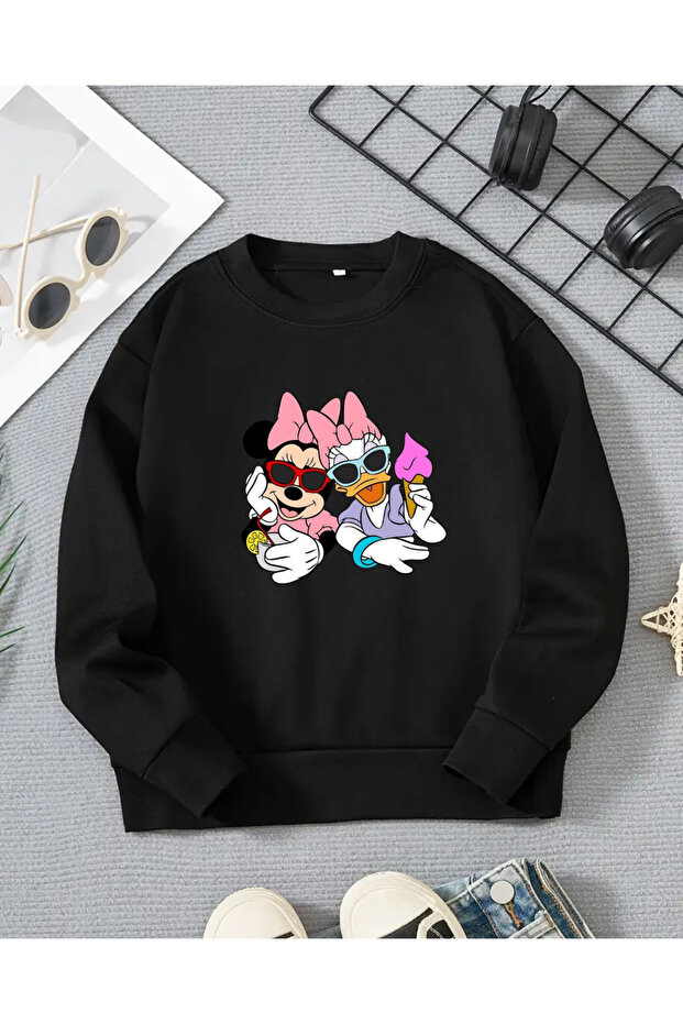 Mickey Mouse Printed Long Sleeve T-Shirt for Girls