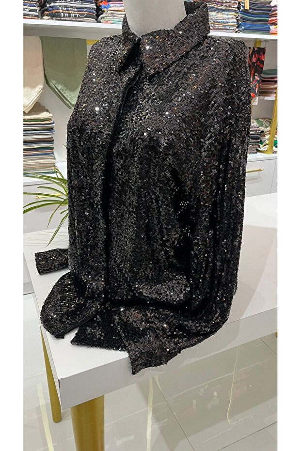 Pul payet gömlek&ceket - 3