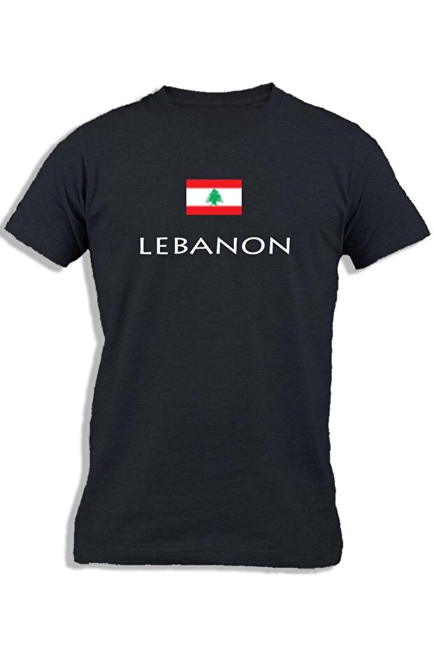 LEBANON WITH FLAG