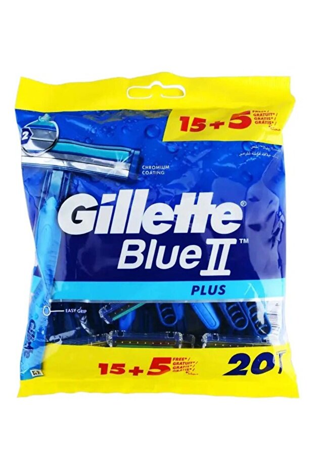 Blue 2 Blade Razor 15 + 5 Free
