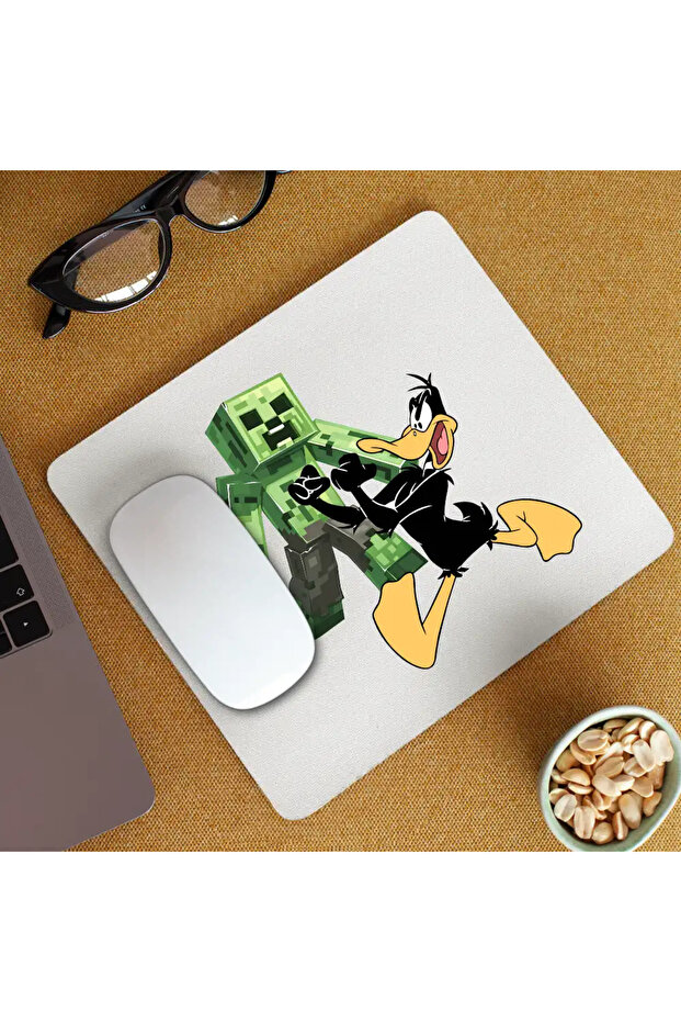 Mousepad Daffy Duck Minecraft Creeper - 2