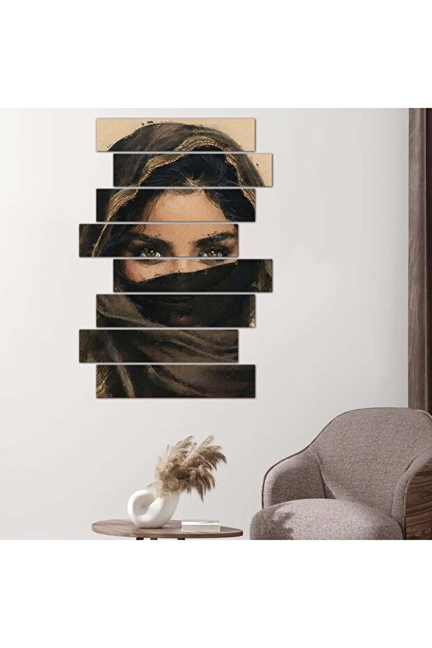 لوحه جداريه رسمة إمرأه - ٢٤٥٥٤ - مقسمه ثمانية قطع