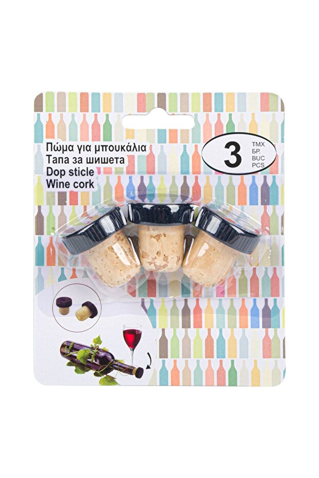 Bottle Cork Stopper - 3pcs - 3