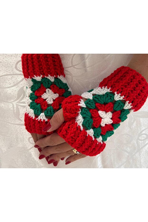 Yılbaşı Çiçeği Model Eldiven - 1