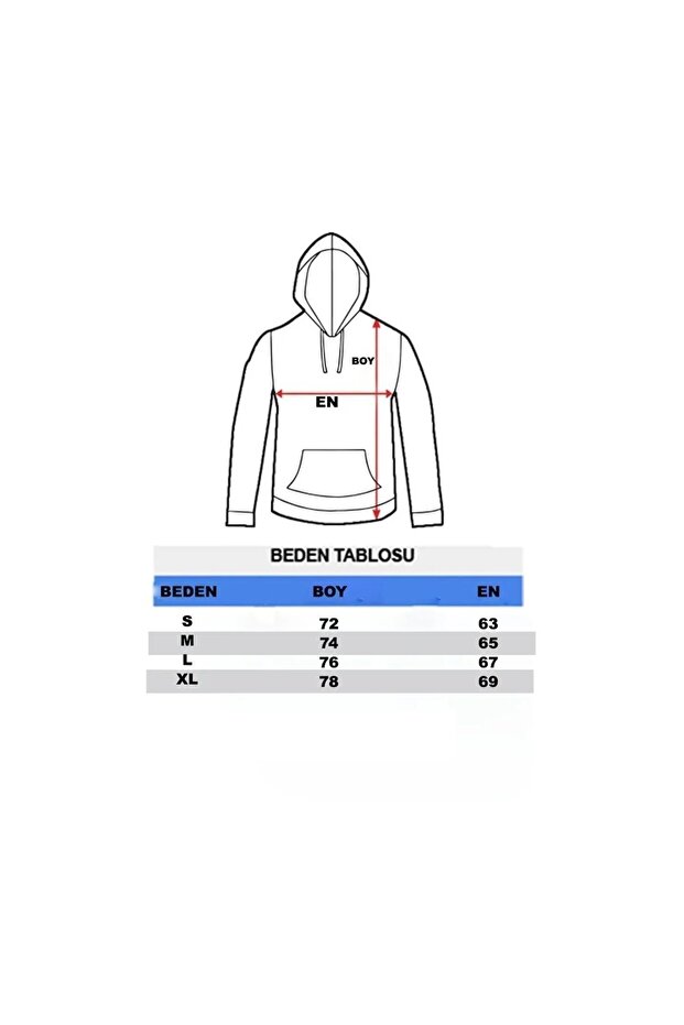 Men's Oversize Basic 3 Thread Ribbed Hooded Sweatshirt - 2