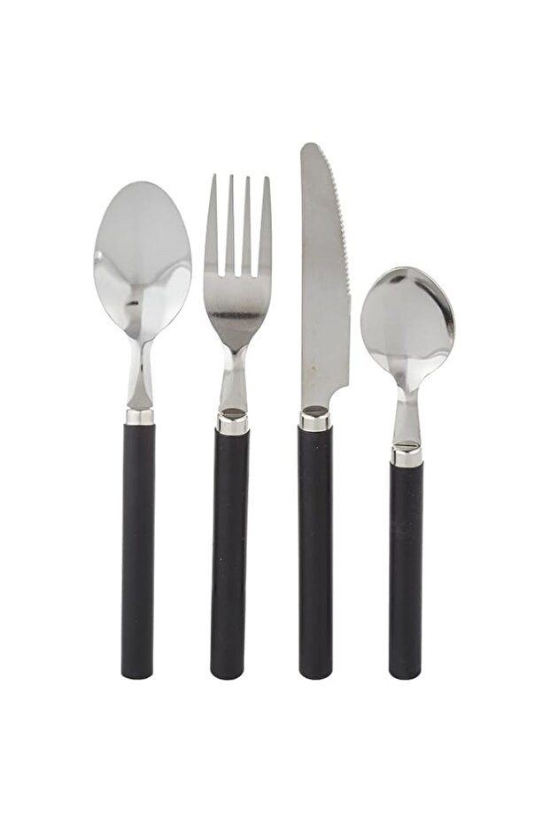 High Quality Cutlery set, 25 piece set(knives, spoons, forks, teaspoons, tableware box-black (cs-25-106)