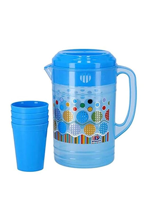Delcasa Water Jug With 4Pc Glass