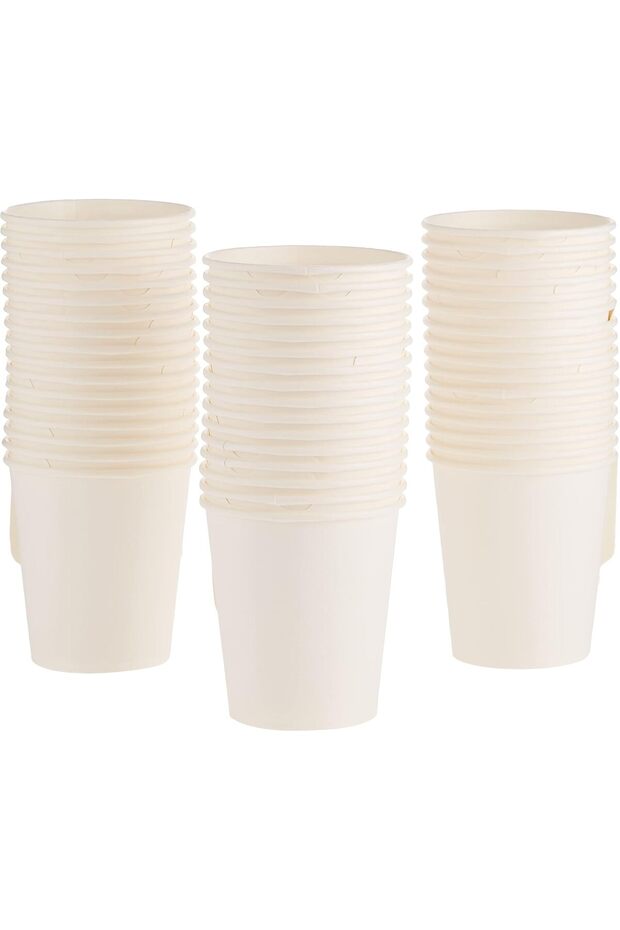 Paper White Cups with Handle 7 ounce, 50 Pieces