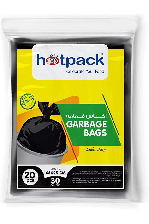 Garbage Bag, 30 Gallon, 20 Pieces