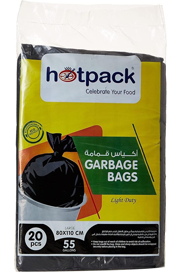 Garbage Bag, 55 Gallon, 20 Pieces