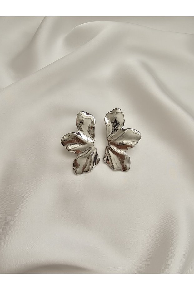 Women's Steel Tarnish-Resistant Silver-Colored Hoop Earrings