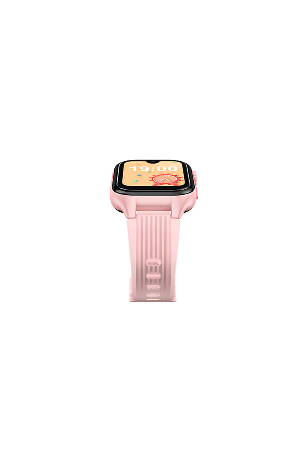 2KSW03P Kidi Pro Amoled Ekranlı GPS 4G Sim Kartlı Akıllı Çocuk Saati Balerin Pembesi - 1