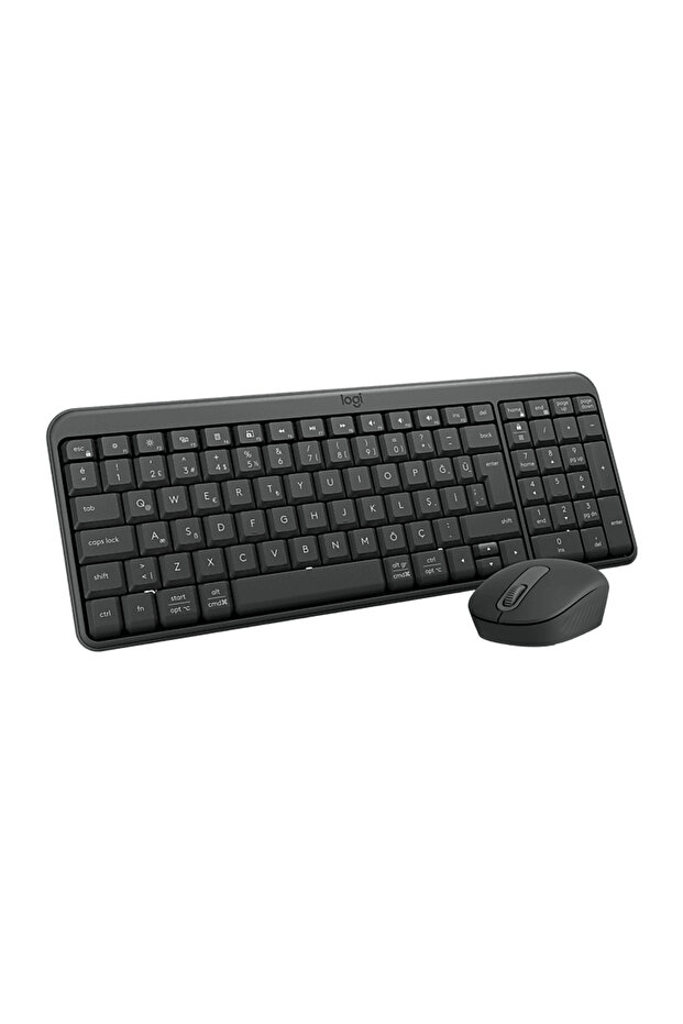 MK250 Kablosuz Bluetooth Kablosuz Klavye ve Mouse Seti Siyah - 1