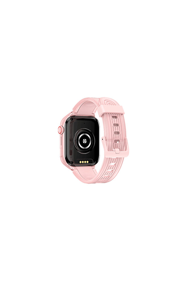 2KSW03P Kidi Pro Amoled Ekranlı GPS 4G Sim Kartlı Akıllı Çocuk Saati Balerin Pembesi - 4