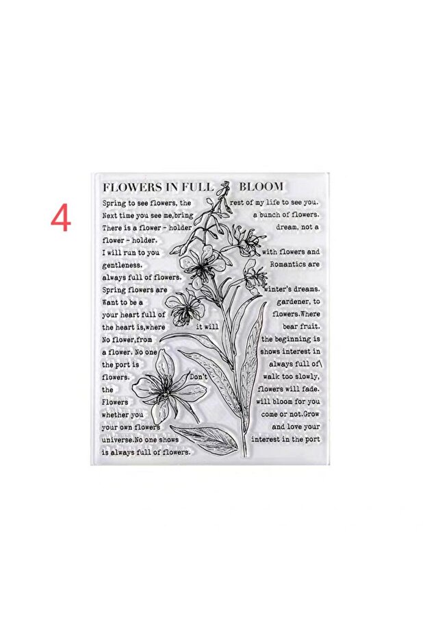 E8-silikon stamp - Numara : 3 - 5