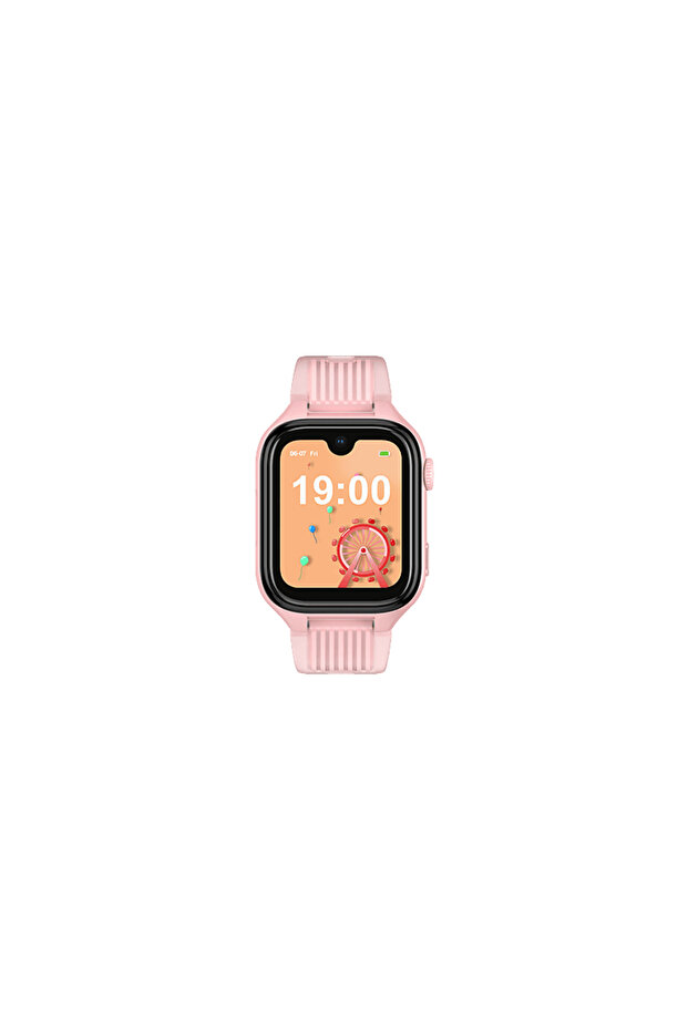 2KSW03P Kidi Pro Amoled Ekranlı GPS 4G Sim Kartlı Akıllı Çocuk Saati Balerin Pembesi - 6