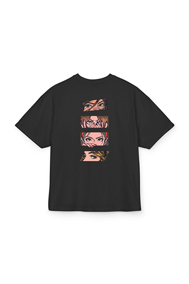 Oversize Unisex Cotton Printed T-Shirt – Women's Eyes Print