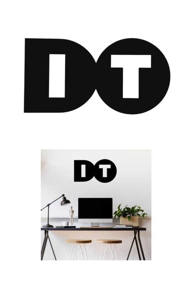 لوحة ديكورية معدنية متداخلة عبارة DO IT - 1