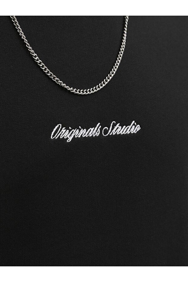 JORNORREBRO EMB SWEAT CREW NOOS أسود - 6