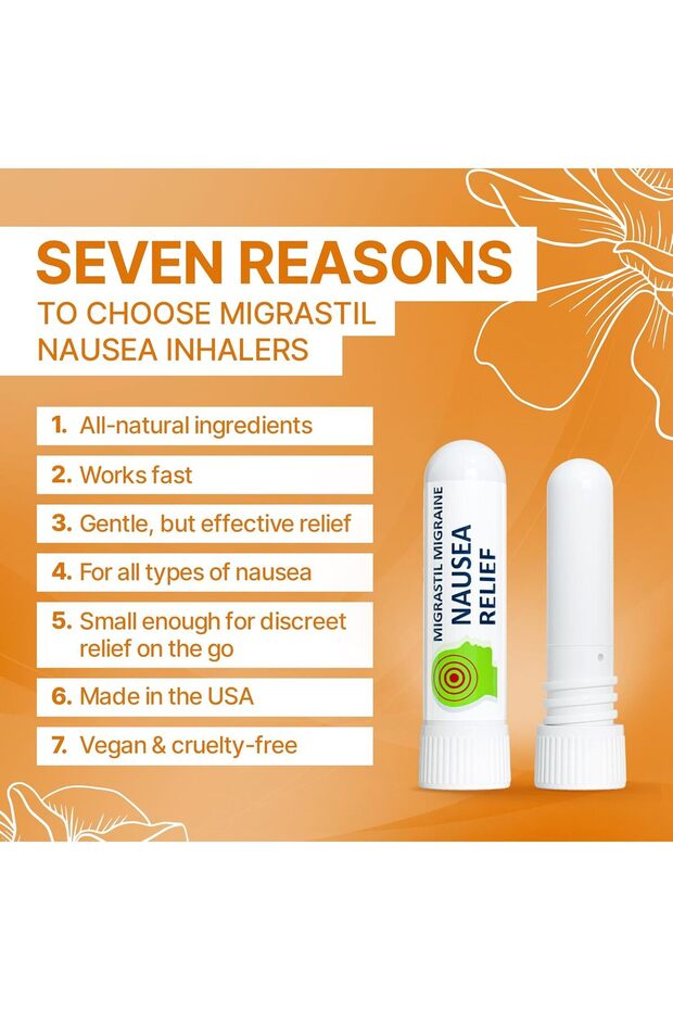جهاز استنشاق فيجور ميجراستيل لعلاج الصداع النصفي والغثيان، عبوة من قطعتين - 2