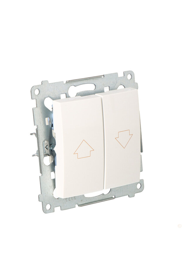 Shutter button with electric lock for simultaneous activation 10 AX white Simon54 - 2