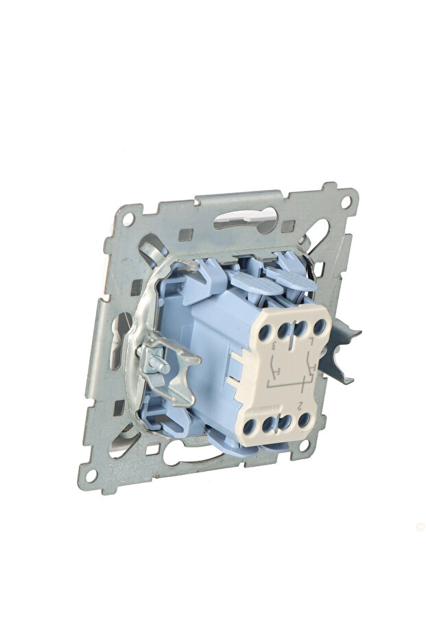 Shutter button with electric lock for simultaneous activation 10 AX white Simon54 - 4