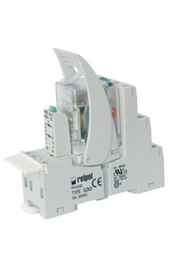 Interface relay PIR3024DC00LD, 3P contacts, 24VDC power supply, 10A load current, 27mm width - 1