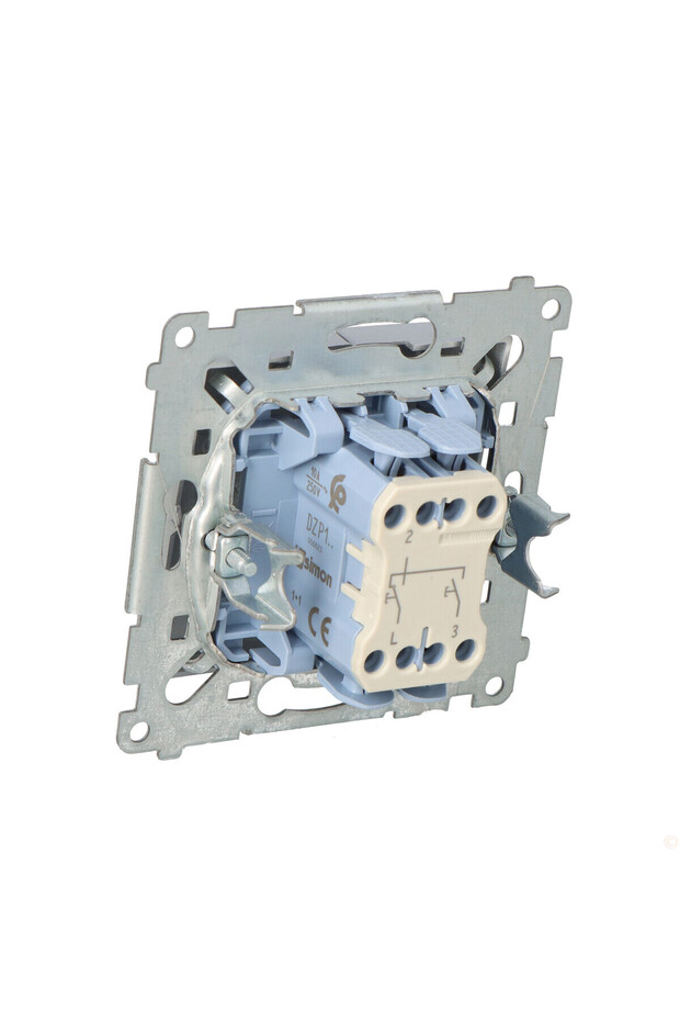 Shutter button with electric lock for simultaneous activation 10 AX matt silver Simon54 - 4
