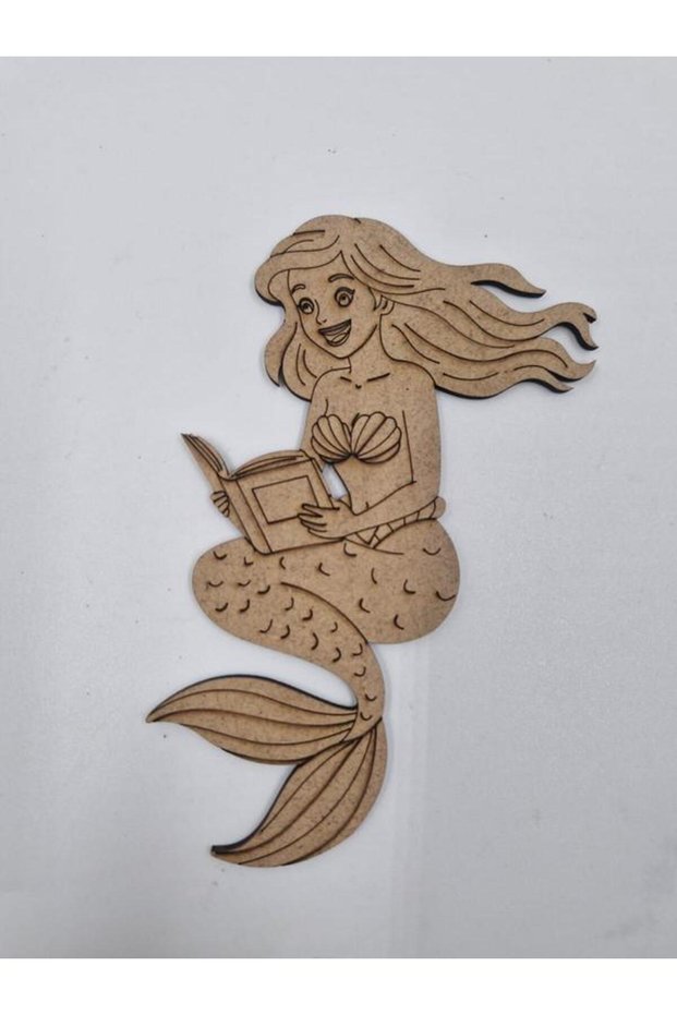 15 Pieces Cute Mermaid Wooden Painting School DIY Activity Activity Art 15 cm X 10 cm