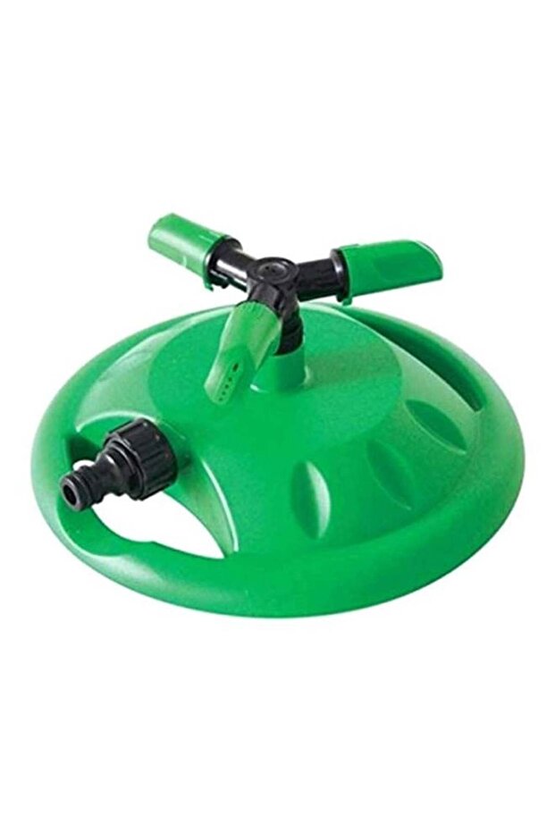 Adjustable Garden Rotary Sprinkler With Base Green/Black