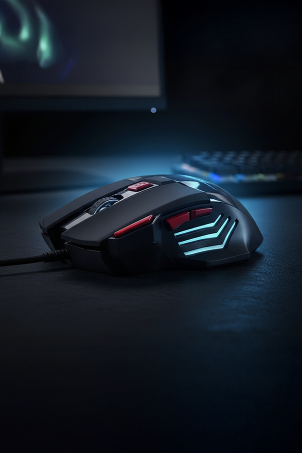 Gaming RGB Işıklı Kablolu Gamer Mouse + Mouse Pad Set G2 - 4