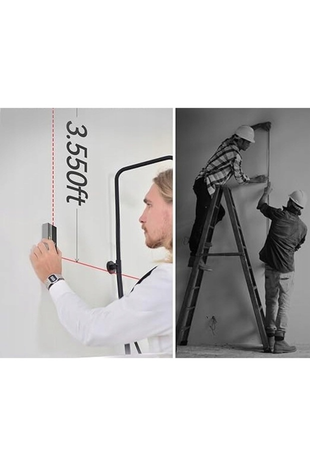 DOUBLE-SIDED RANGEFINDER MEASURING MEASUREMENT BLUETOOTH APP CONTROL iOS ANDROID RANGE 120m - 13