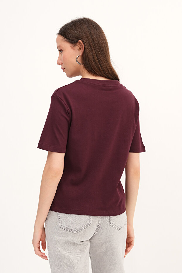 Basic T-shirt P17867-İ9 - 5