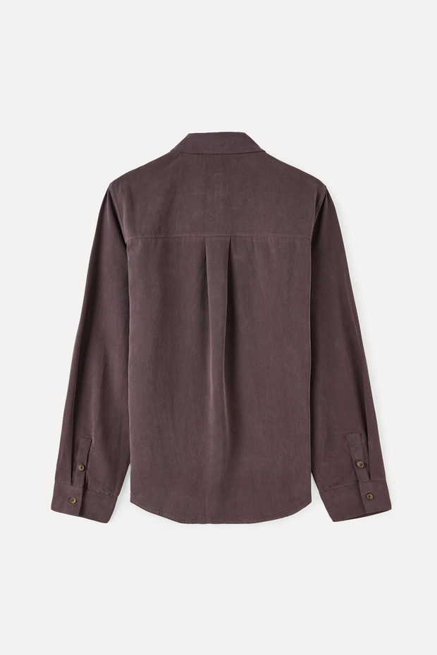 MODAL KARIŞIMLI REGULAR FIT UZUN KOLLU GÖMLEK - 2