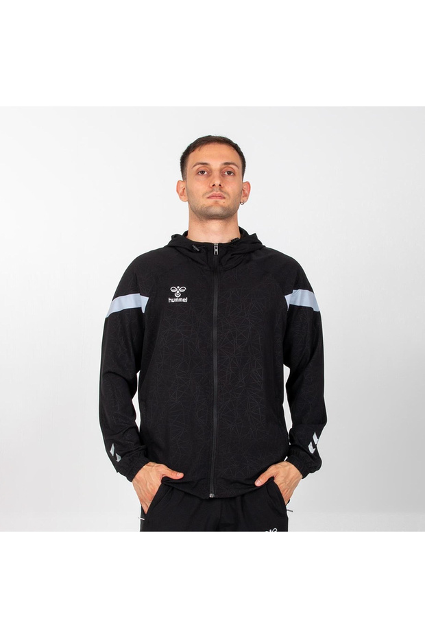 Flex Erkek Siyah Kapüşonlu Ceket - 1